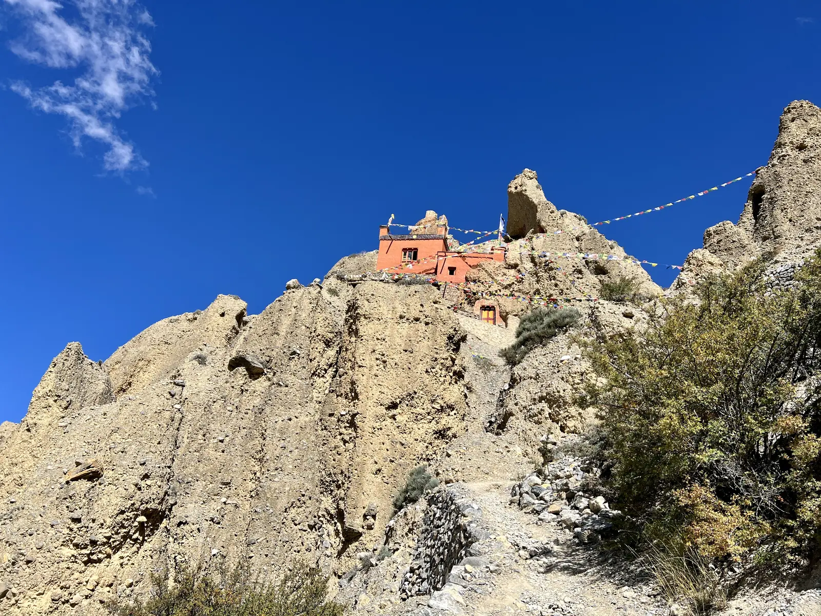 Luri Gompa, a cave monastery in Upper Mustang