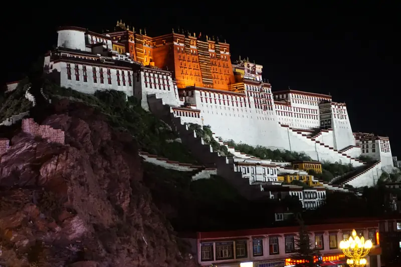 The Potala Palace at night, Lhasa