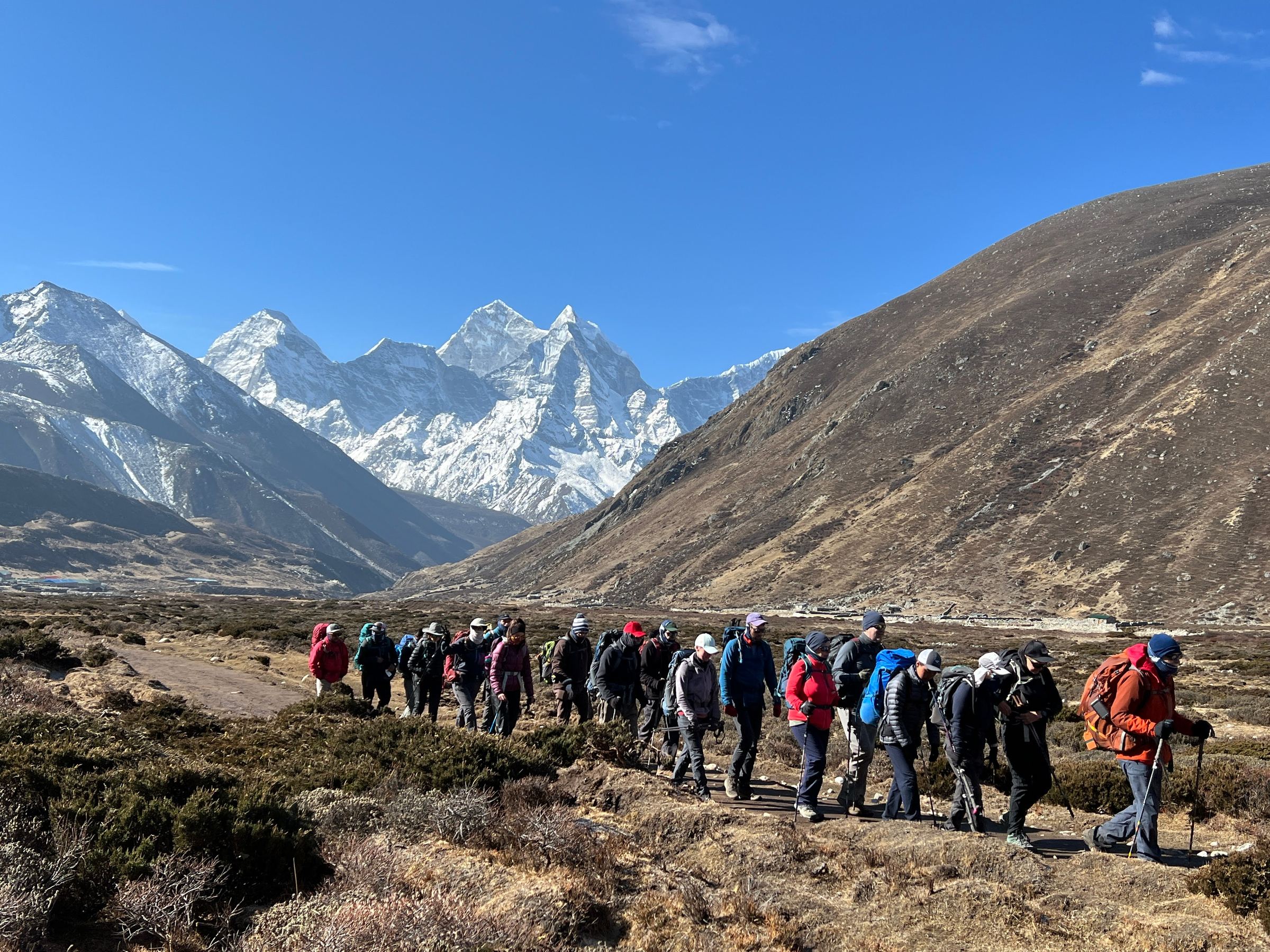 Trekking toward Ama Dablam, Everest region
